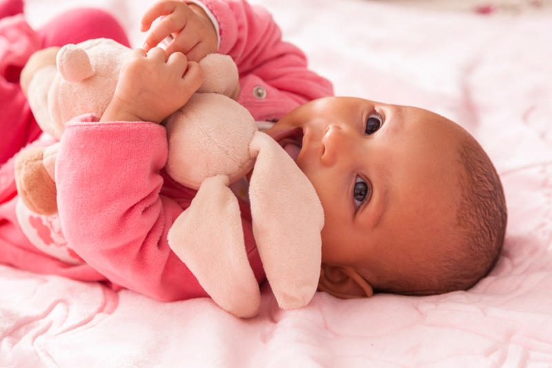 Even if a baby has a favorite stuffed animal, the toy shouldn't be included in the nap time routine. 